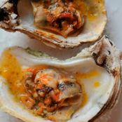 Grilled (or Broiled) Oysters with a Sriracha Lime Butter