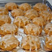 Glazed Pumpkin Biscuits