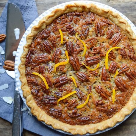 Orange Coconut Pecan Pie
