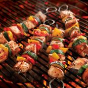 Italian Pork Kabobs with Summer Vegetables