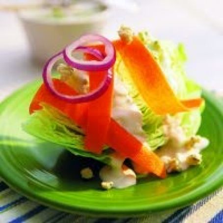 Iceberg wedges with blue cheese