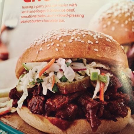 Slow-Cooked BBQ Beef with Apple Ale