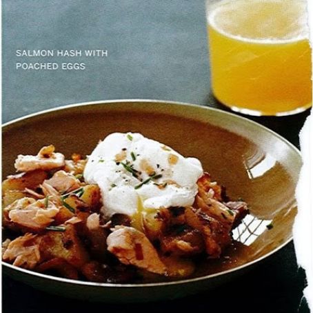 Salmon Hash with Poached Eggs