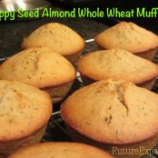 Poppy Seed Almond Whole Wheat Muffins