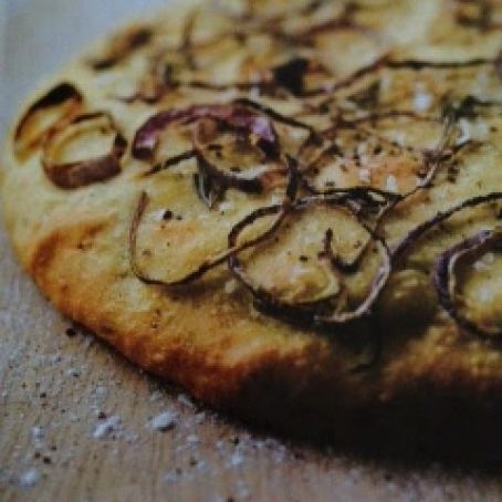 Flatbread with Onion and Rosemary