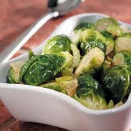 Brussels Sprouts w/ Green Peppers