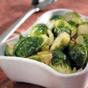 Brussels Sprouts w/ Green Peppers
