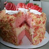 strawberry shortcake cheesecake