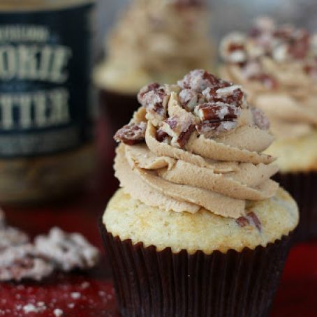 Speculoos Pecan Cupcakes