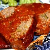 Creole Meatloaf with Tomato Gravy