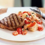 Grilled Beef Panzanella with Port Wine Vinaigrette