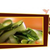 Spinach Fettuccine Supersized with Zucchini Ribbons