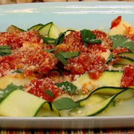 Sausage Fennel Ragu with Zucchini Ribbons