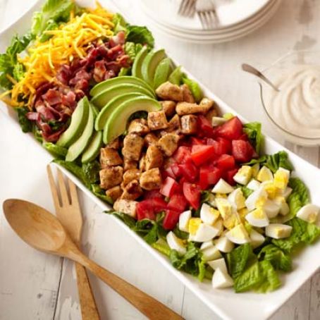 Deli Salad with Avocado Ranch Dressing