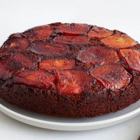Apple-Molasses Upside-Down Cake