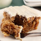 Gooey Cinnamon Carrot Poke Cake