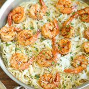 Cajun Shrimp with Garlic Parmesan Cream Sauce