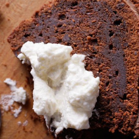 Chocolate-Whiskey Cake with Fluthered Cream