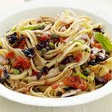 Linguine with Tuna Puttanesca