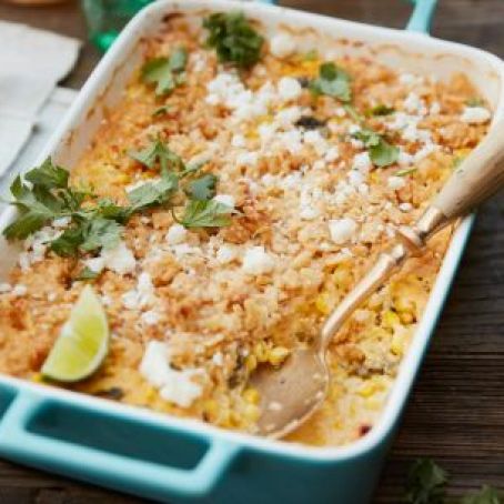 Spicy Creamed Corn Crumble