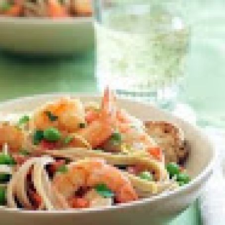 Lemon Shrimp Fettucini (Healthified)
