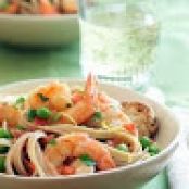 Lemon Shrimp Fettucini (Healthified)