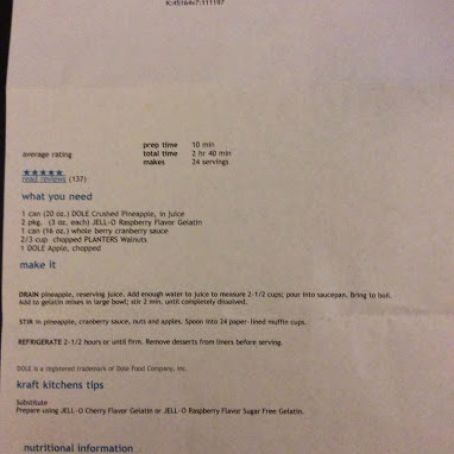 Cranberry-Pineapple Minis