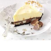 Chocolate & Peanut Butter Pudding Pie with Bananas