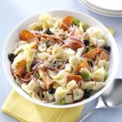 Pepperoni-Artichoke Pasta Salad Recipe