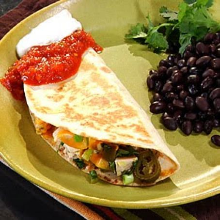 Spicy Chicken Quesadillas