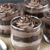 Mini Baileys Chocolate Cheesecake Trifles