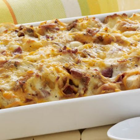 Cheesy Bacon Egg Brunch Casserole