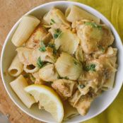 Chicken & Artichokes in White Wine