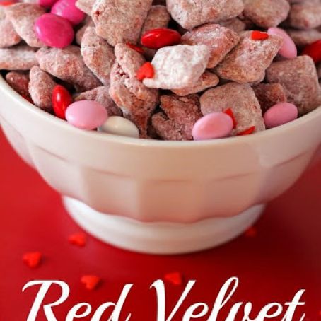 Red Velvet Puppy Chow