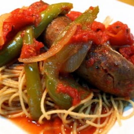 Italian sausage, peppers and onions