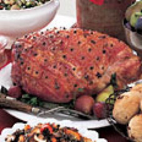 Baked Ham with Marmalade-Horseradish Glaze
