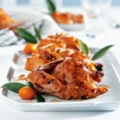Orange-Glazed Cornish Hens