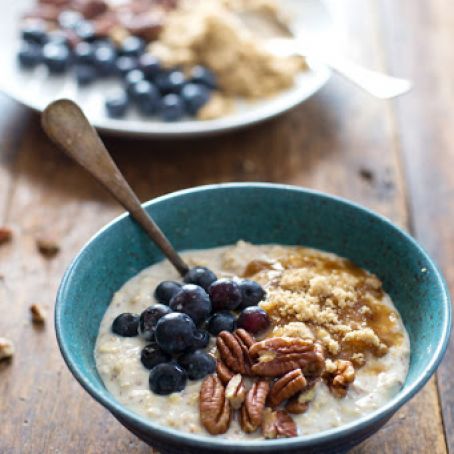 oatmeal - Flax and Blueberry Vanilla Overnight Oats