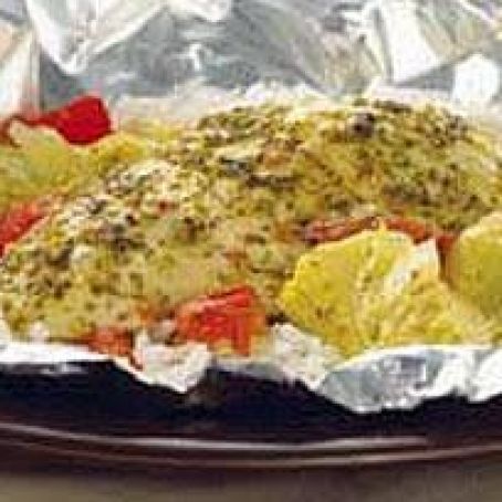Chicken - Foil-Pack Chicken & Artichoke Dinner