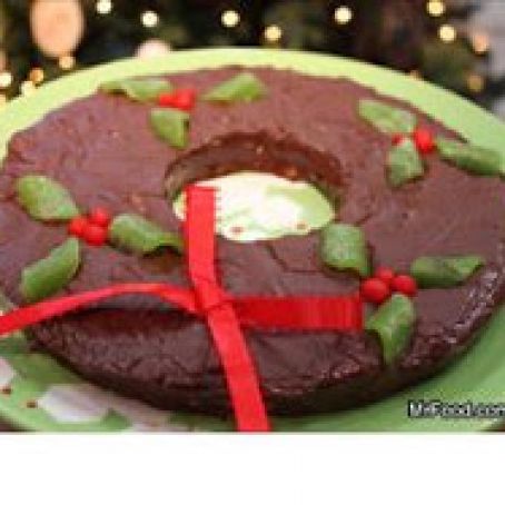 Chocolate Wreath Fudge