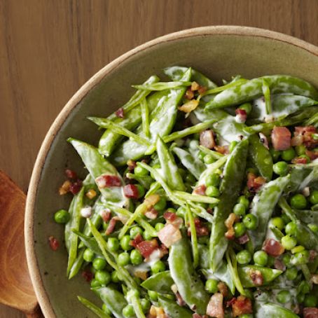 Creamy Spring Peas With Pancetta