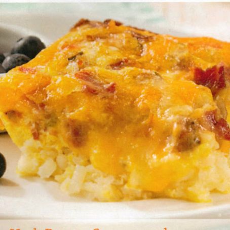 Hash Browns, Sausage and Bacon Frittata