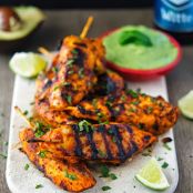Chipotle Honey-Glazed Chicken with Avocado Cream Sauce