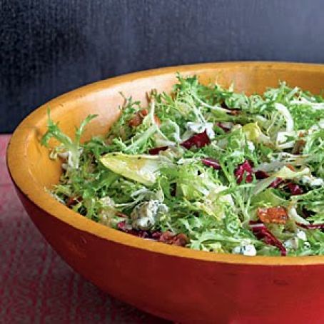 Frisee Salad with Maple-Bacon Vinaigrette (Cooking Light)