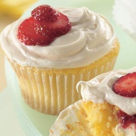 Strawberry-Cream Cheese Cupcakes