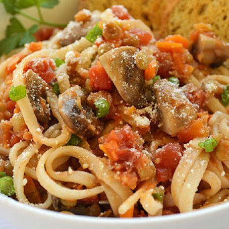 Lentil Mushroom Bolognese