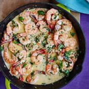 Lemon Cream Shrimp Scampi