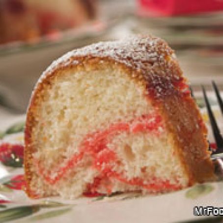 Strawberry Swirl Cake