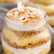 Piña Colada Pie in a Jar