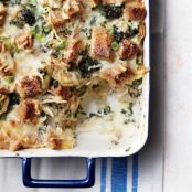 Artichoke and spinach strata